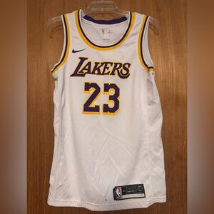 LeBron James’ #23 Nike Dri-FIT White Sportswear